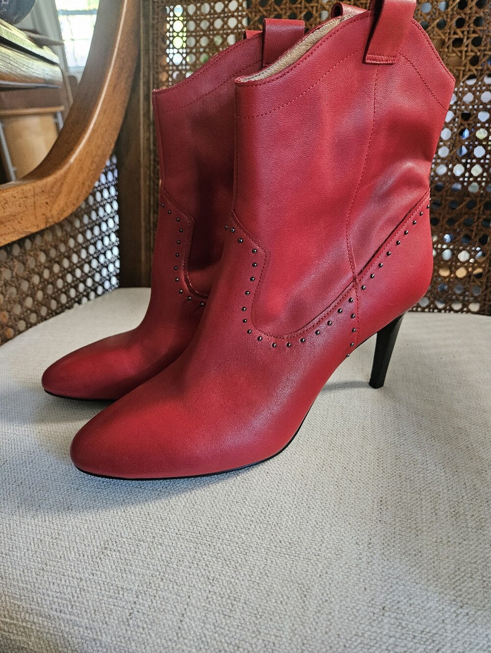 Halogen Red Women's High-Heel Ankle Boots